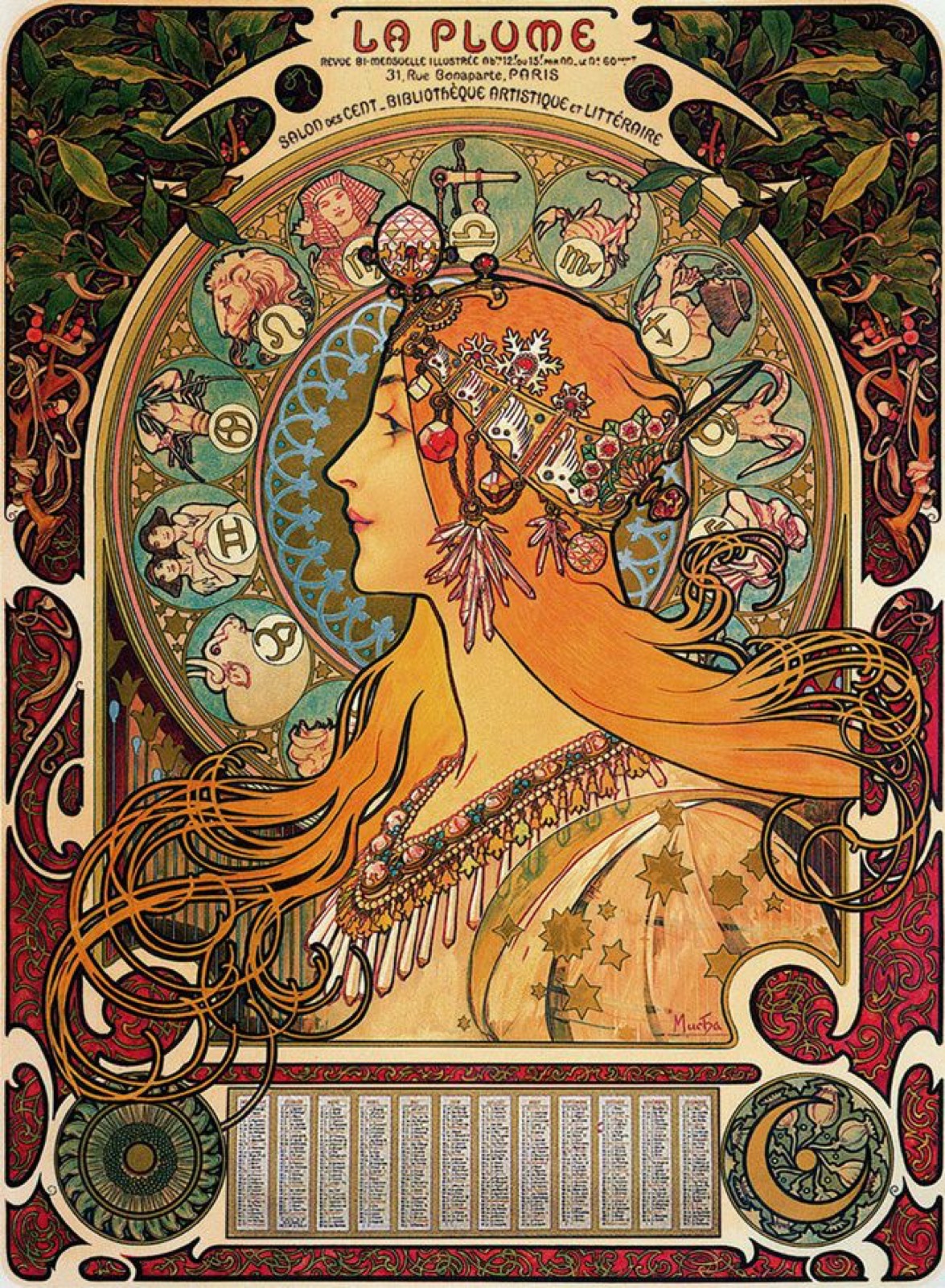 アルフォンス・ミュシャ《ゾディアック》